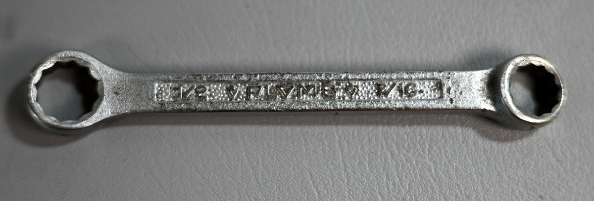 1940s Vintage PLOMB 7/16″ & 1/2″ Pebble Style Box End Wrench 1125 x 12 Pt USA