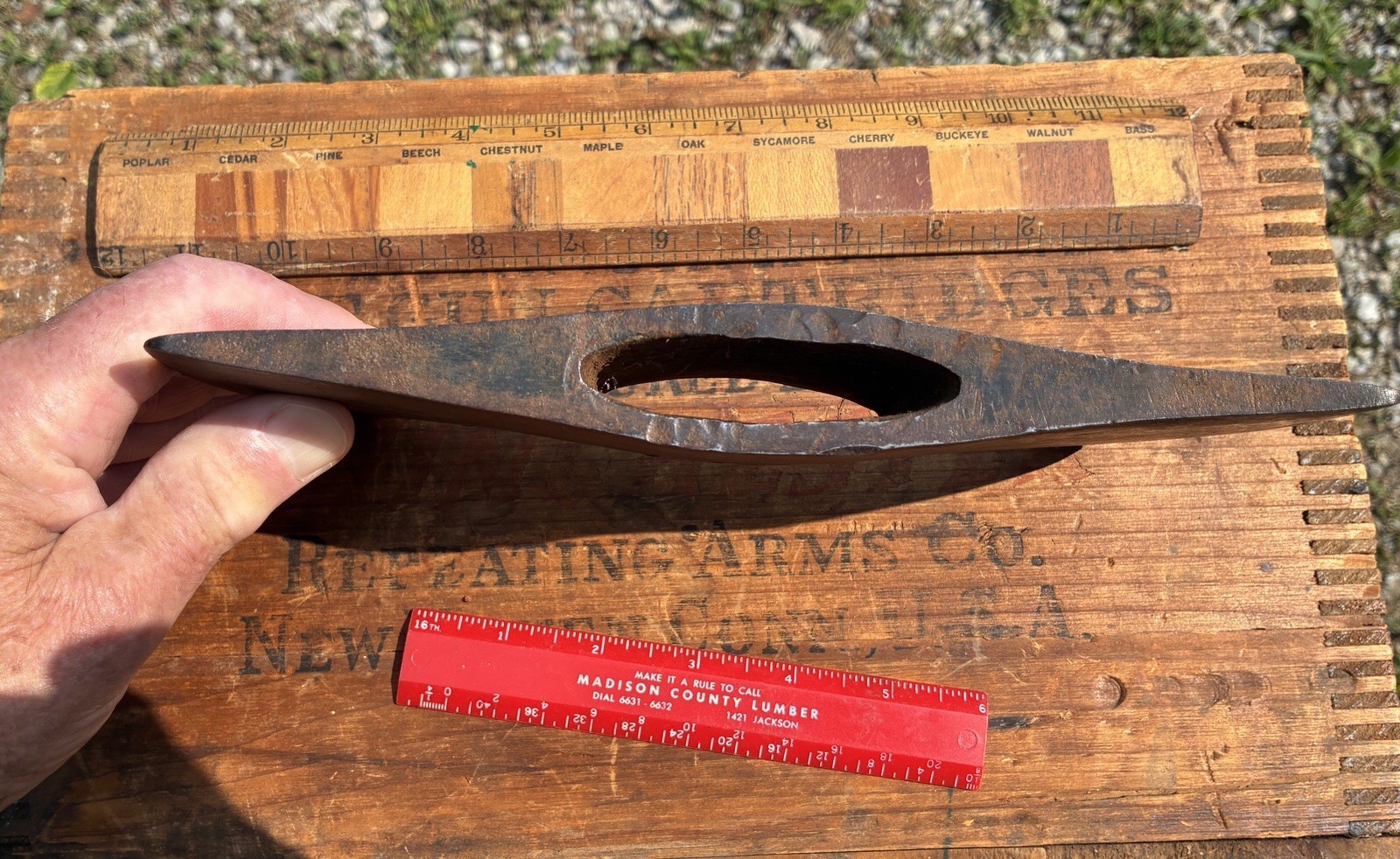 Vintage 3 &1/2 Double Bit Axe Head ONLY Marked As Shown USED