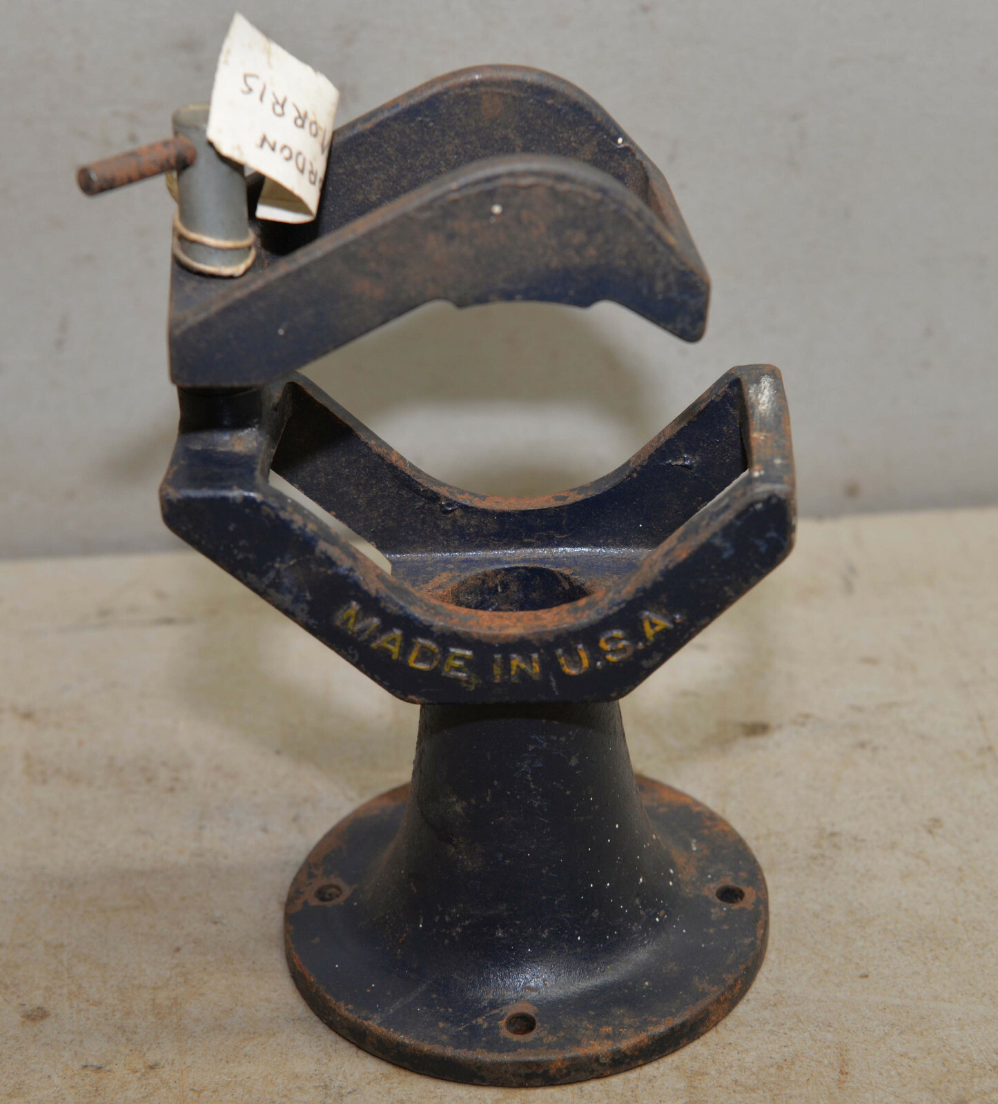 Rare Stanley cast iron bench stand No 530 collectible armature clamping tool