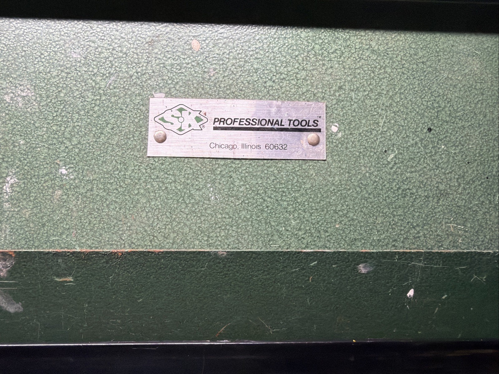 SK TOOLS LARGE FOLDING METAL STOAGE BOX USA MADE VINTAGE 🇺🇸