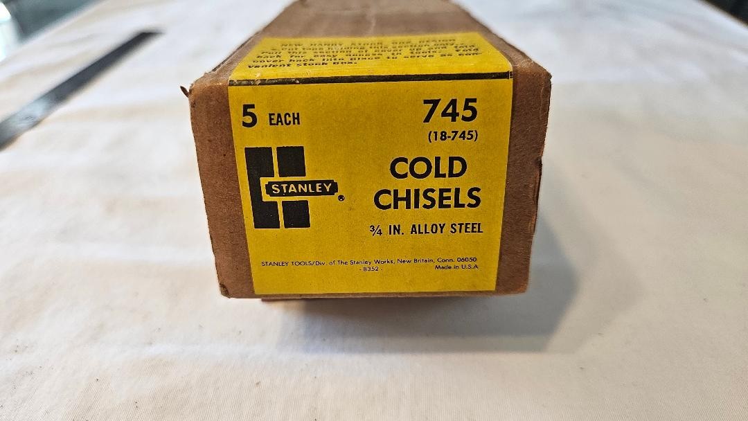 BOGO-Vintage Stanley Alloy # 745-3/4″, Cold Chisel. Brand New! Made in USA!