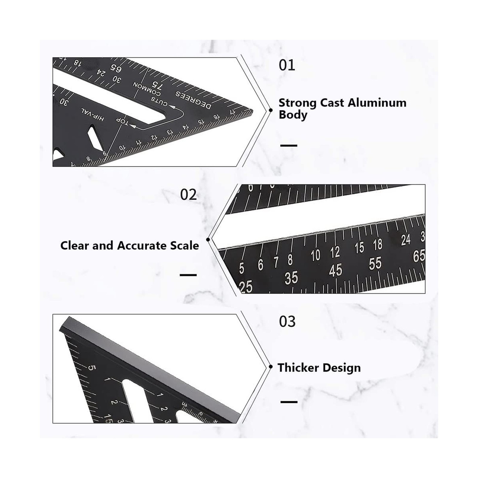 Rafter, 7 Inch Metric Aluminum Alloy Roofing Triangle Angle Pro… FAST USA SHIP
