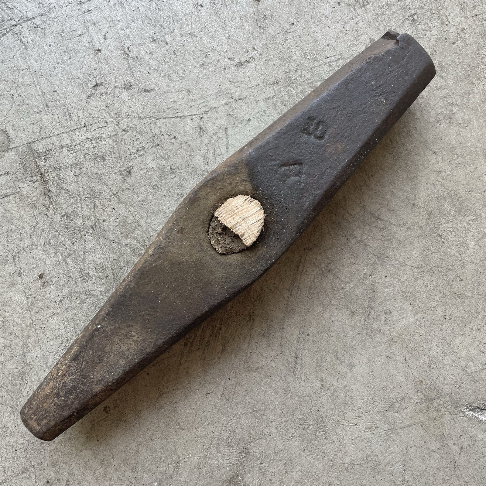 Vtg 10 lb. Railroad Spike Driver Rail Splitter Sledge Hammer Santa Fe Route