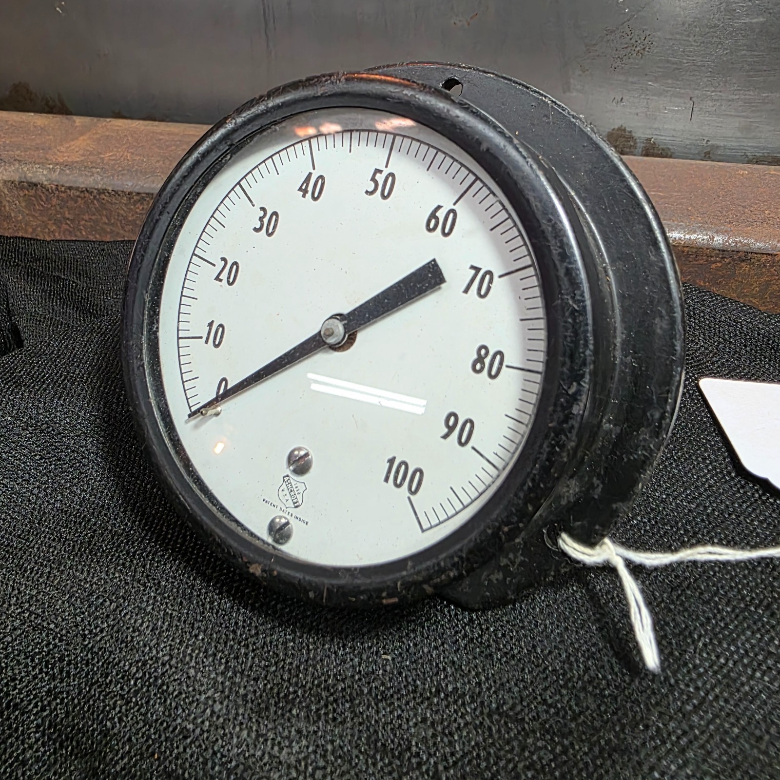 Vintage Industrial Pressure Gauge | Ashcroft 4299 | 0-100 PSI