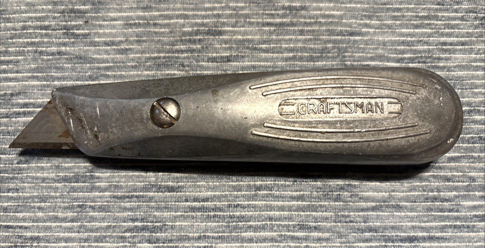 Vintage Craftsman Cast Aluminum Fixed Blade Utility Knife #850 – USA
