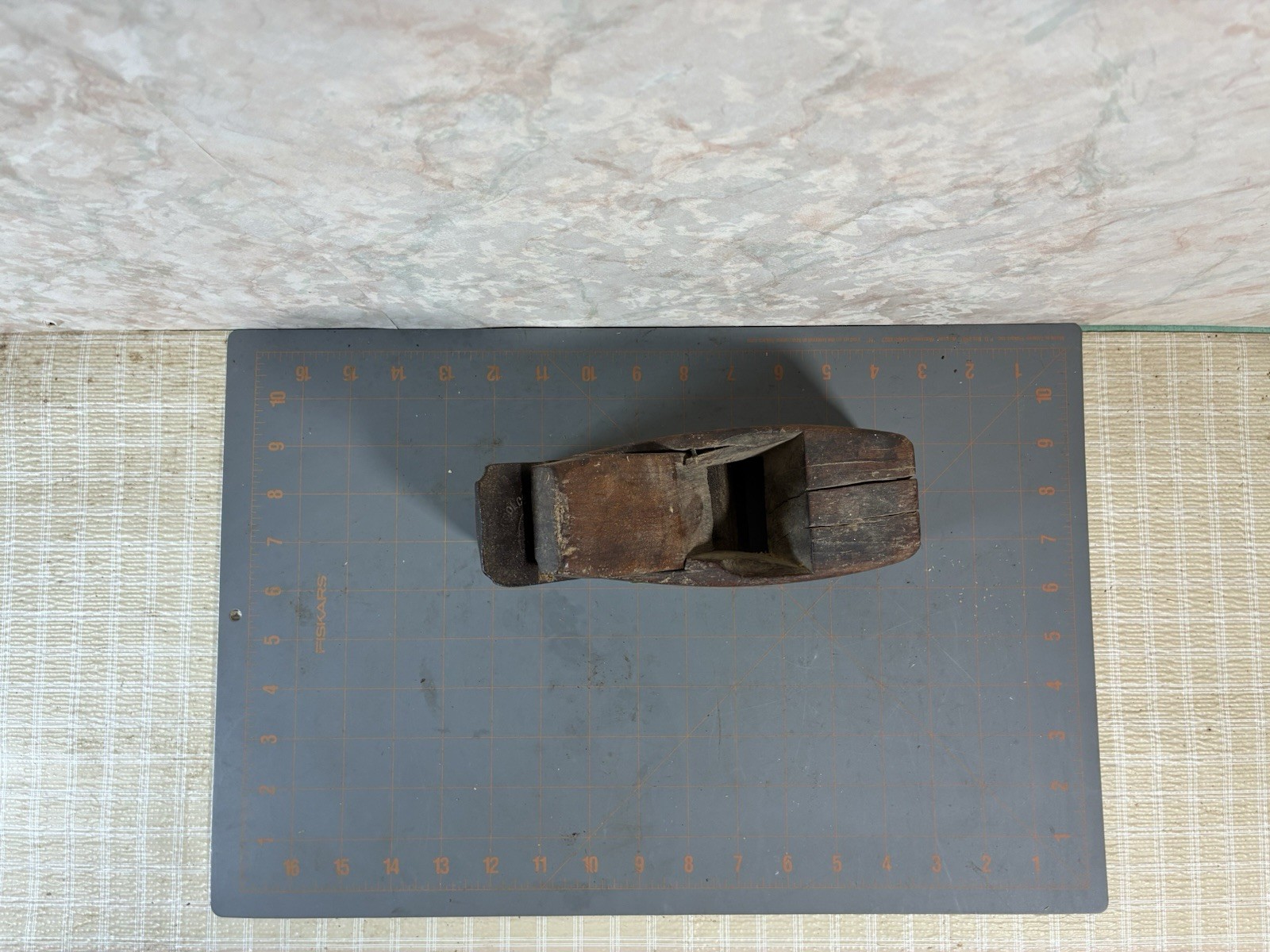 Antique Vintage Wooden Coffin Wood Working Hand Plane Ohio Tool Company