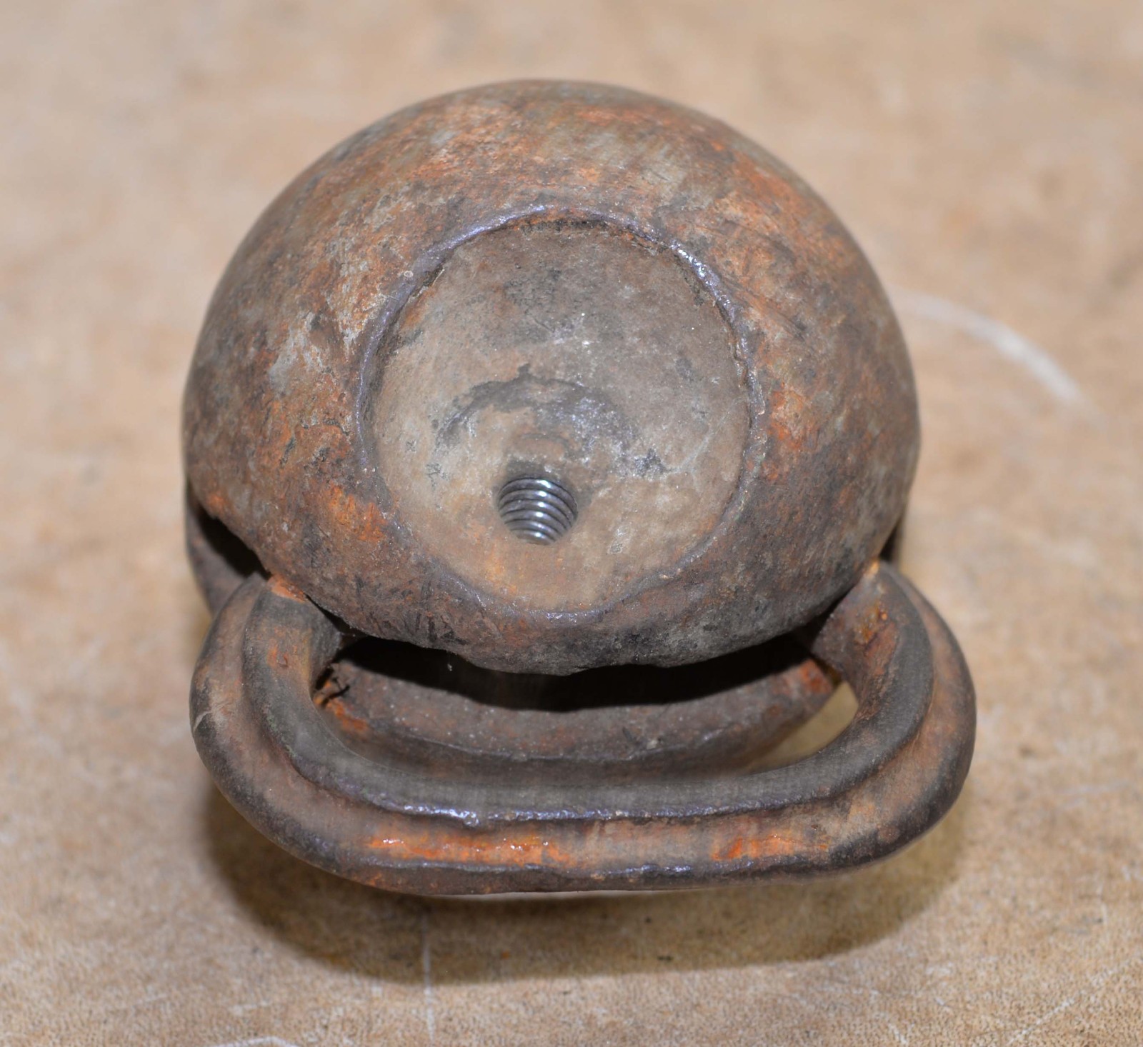 Rare antique 5 lb kettlebell sailsmans sample weight collectible early tool