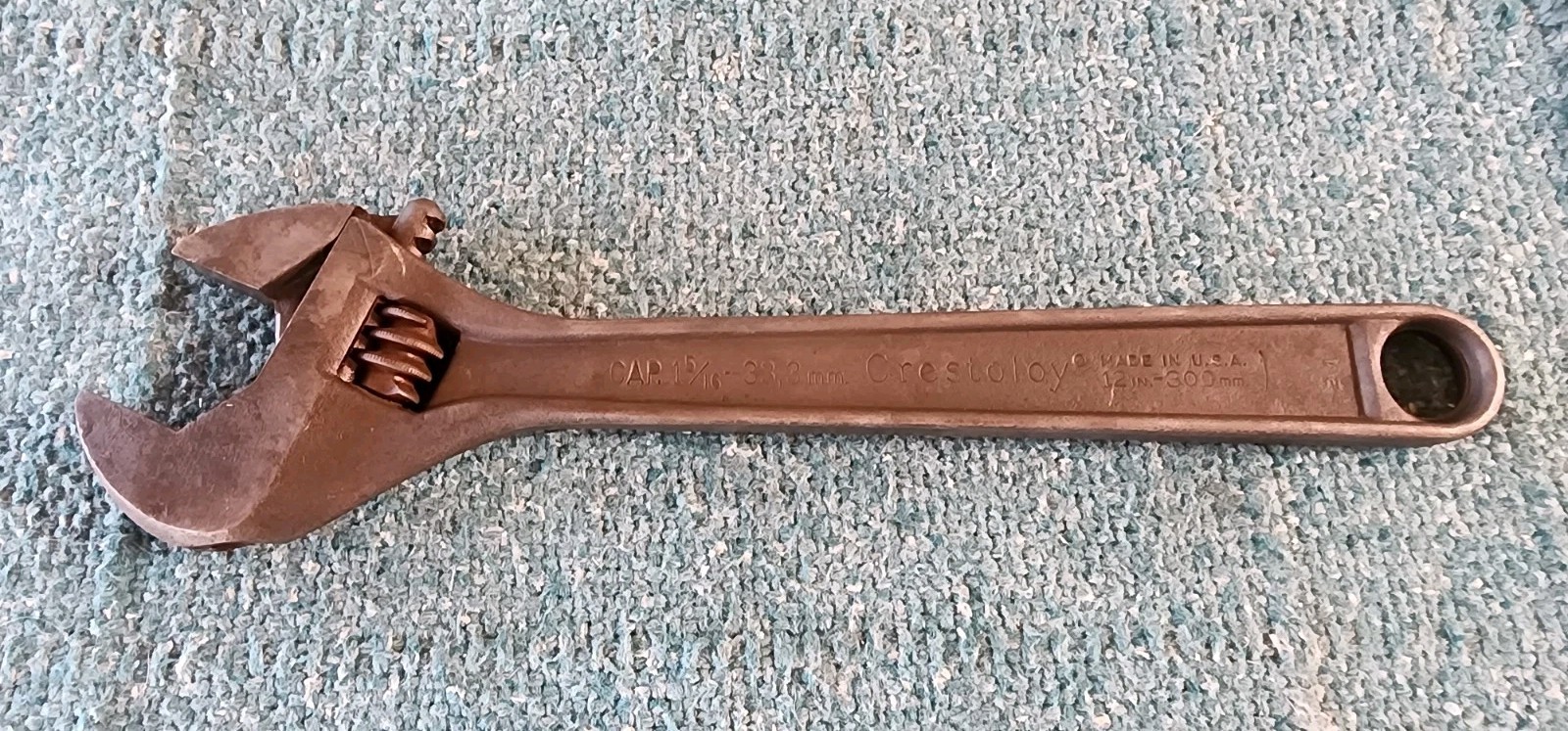 Crescent Crestoloy 12-Inch Adjustable Wrench, Black Oxide Finish, USA! Preowned
