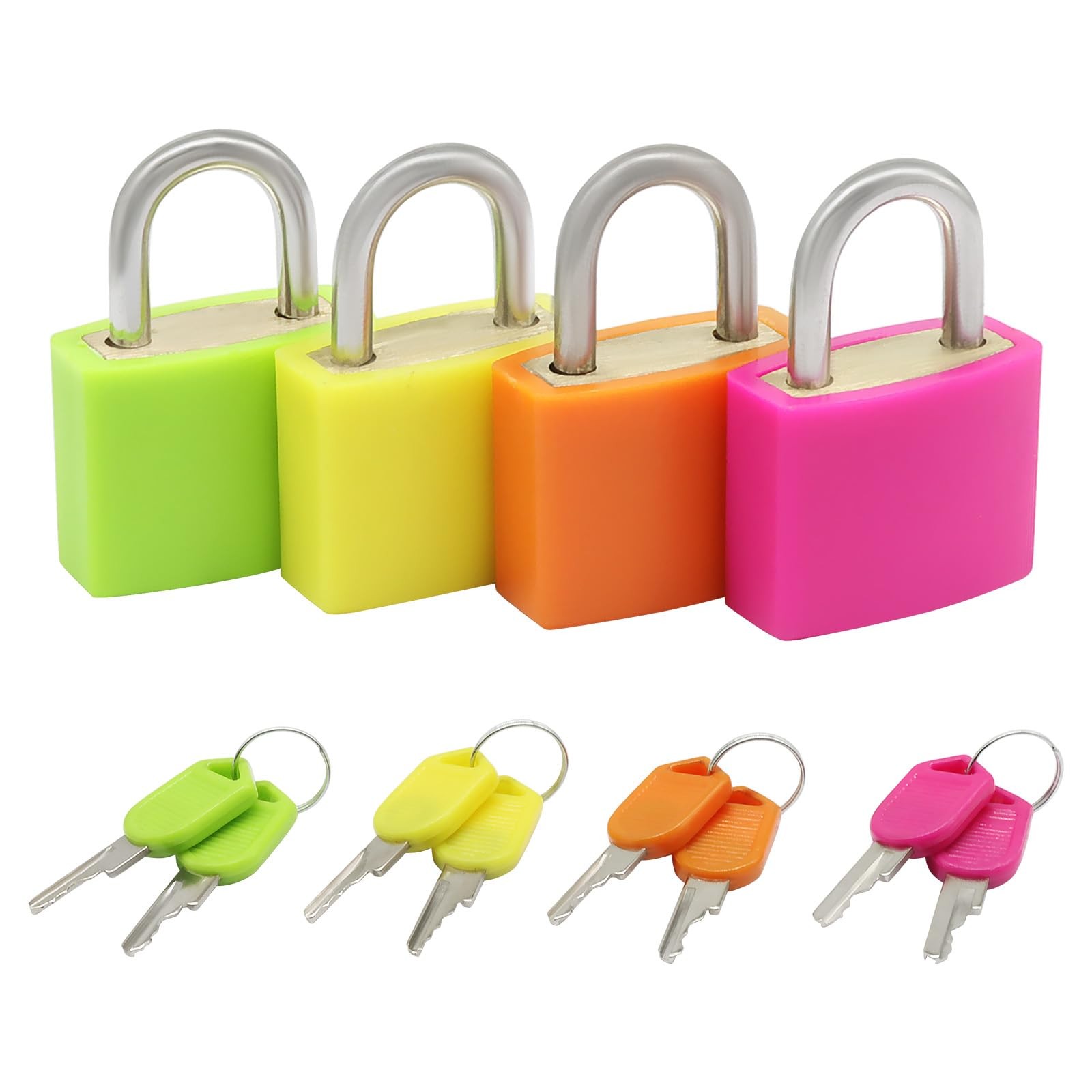 4Pcs Small Locks with Keys, with Pattern