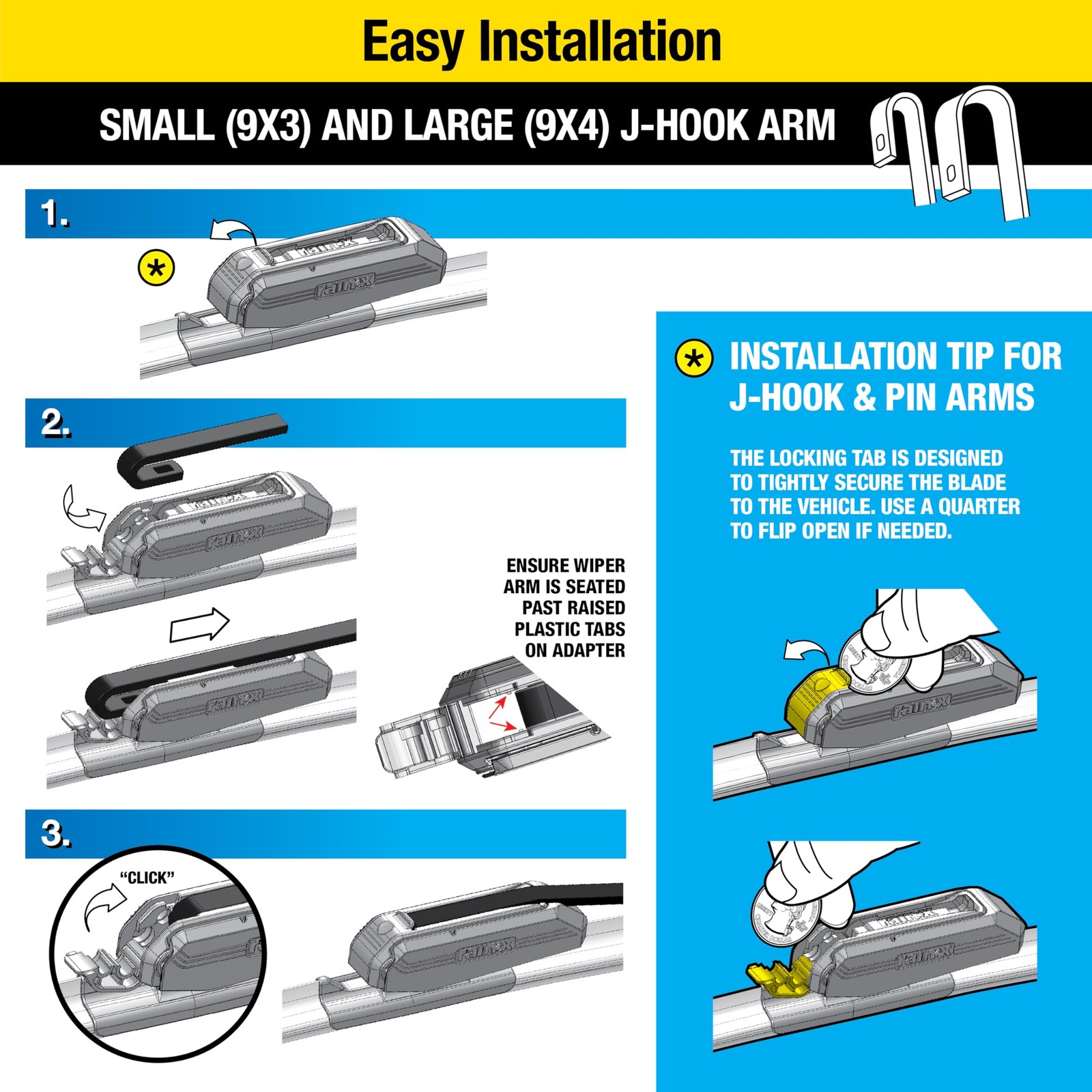 Rain-X 5079280-2 Latitude 2-In-1 Water Repellent Wiper Blades, 24 Inch