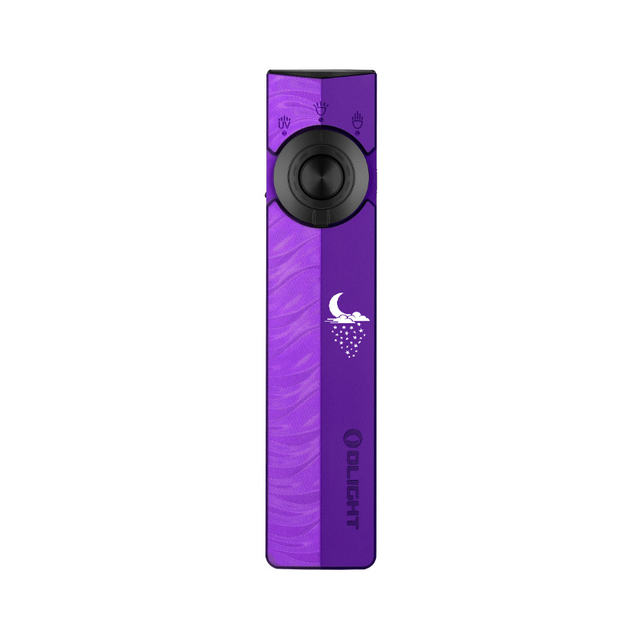 ArkPro EDC Flat Flashlight Rechargeable 1500 Lumen, Nebula Violet Starfall Moon