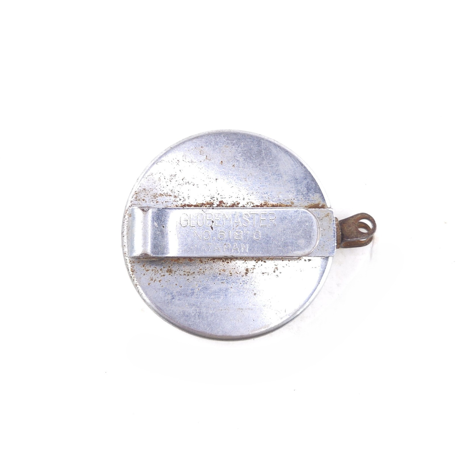 Vintage Globemaster 61810 Spring Return Key Reel Retractable Chain Japan NO RING