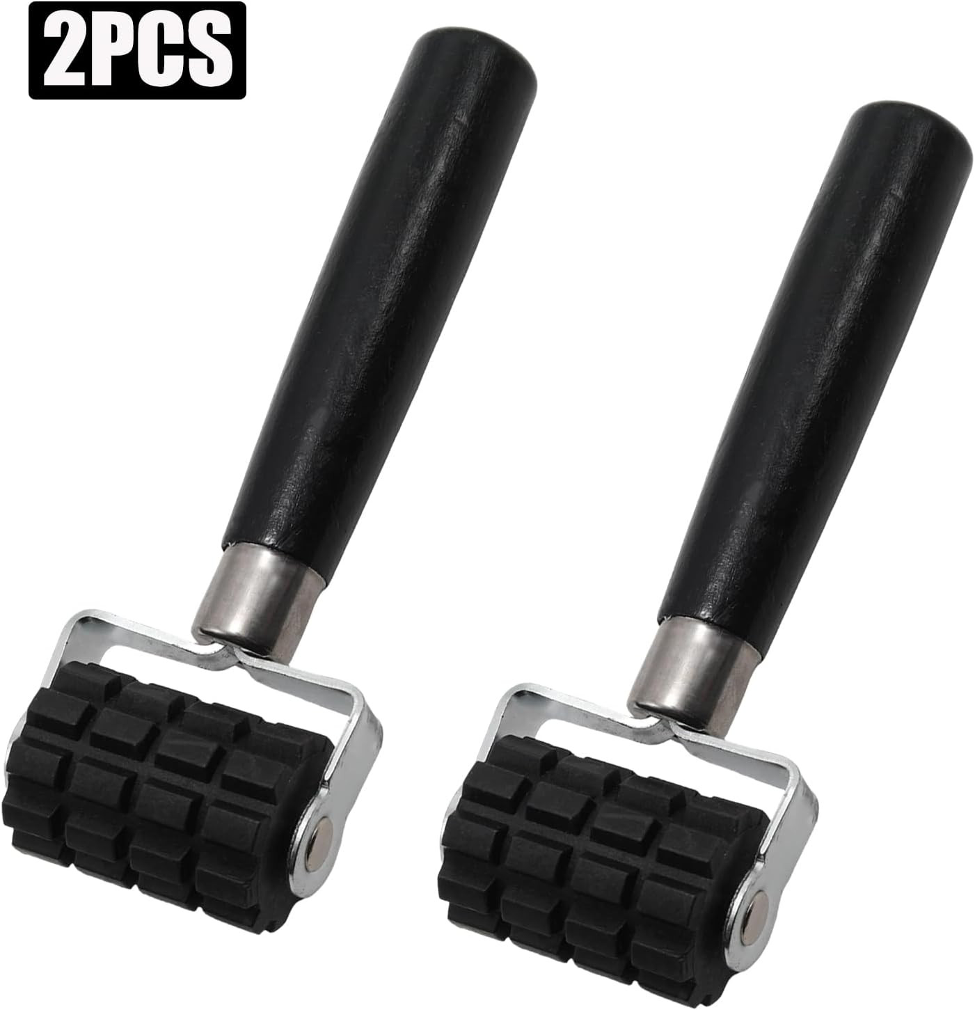 2 Pcs Black Car Sound Deadening Roller, Automotive Application Rolling Wheel Noi