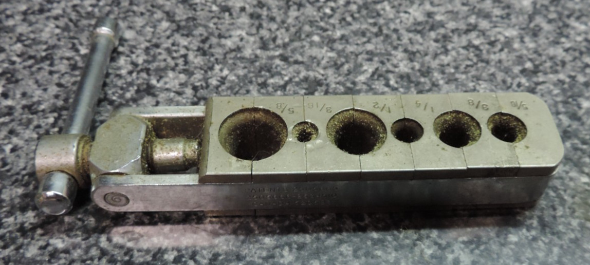 Antique Imperial Brass Rol-Air Flaring Tool 5/16″ Thru 5/8″ 500F 45 degree USA