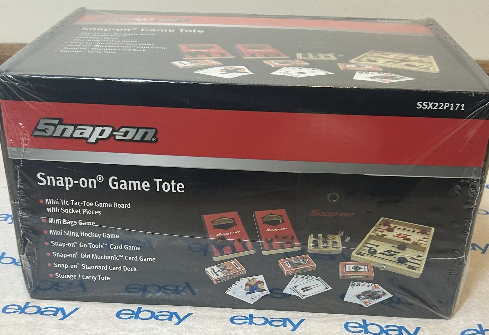 2022 Snap‑On Tools Game Tote – 6‑Game Bundle – SSX22P171 – New in Box