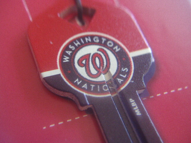 New~Washington Nationals~Kwikset KW1 66~ML BASEBALL~House Key Blank~USA!