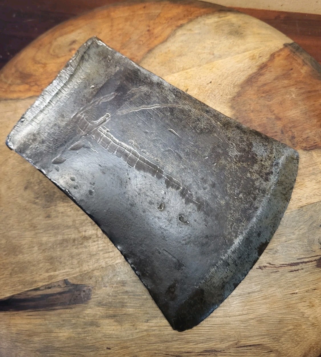 Stamped Collins Legitimus Connecticut Pattern Axe Head 3lb 9oz Vintage Connie
