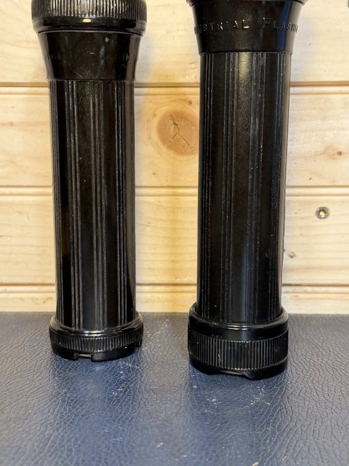 Vintage Eveready Flashlight Lot Of 2 Black US Bureau of Mine Permissible Safety