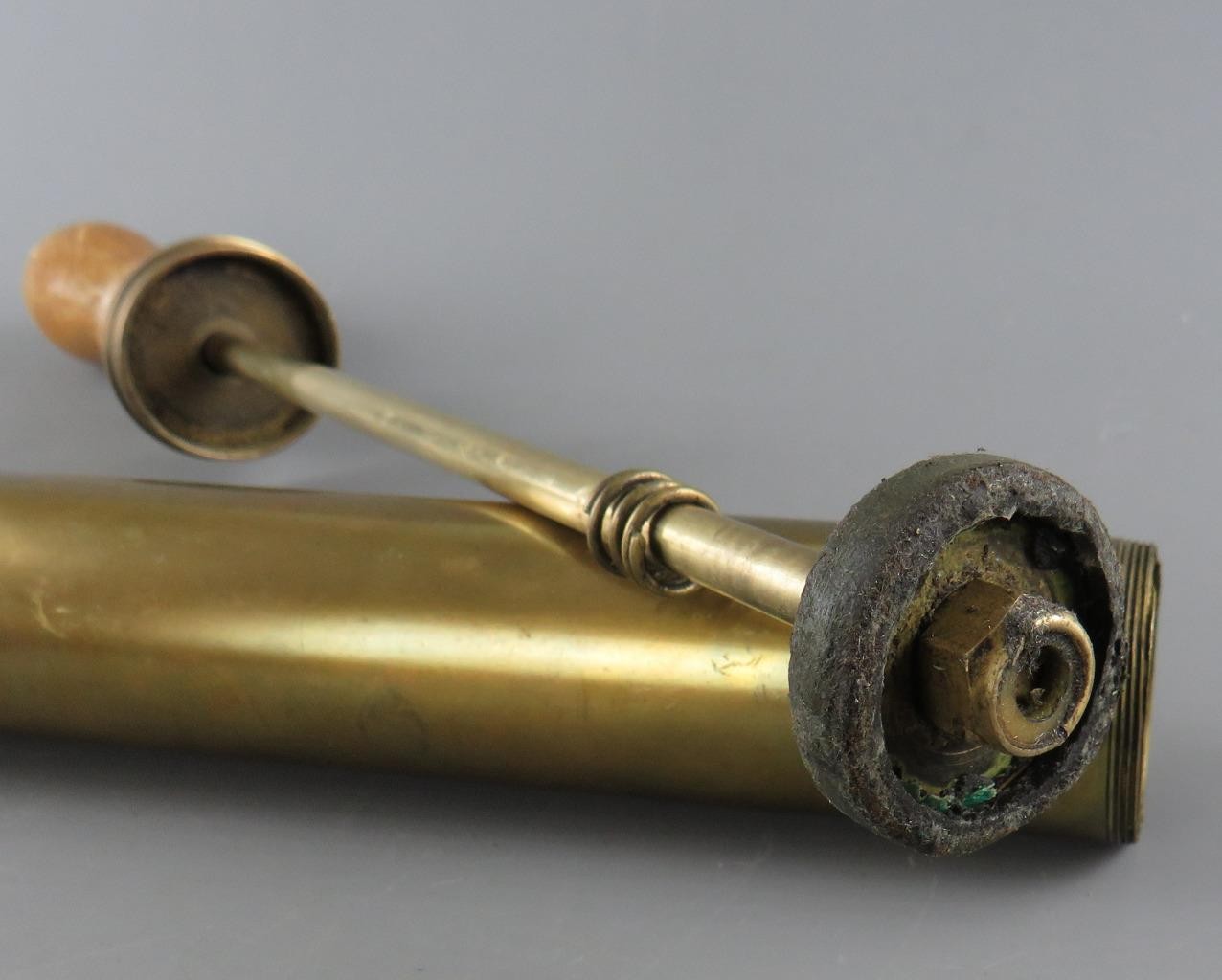Vintage Solid Brass Dual Action Hand Pump Garden Plant Adjustable Sprayer Mister