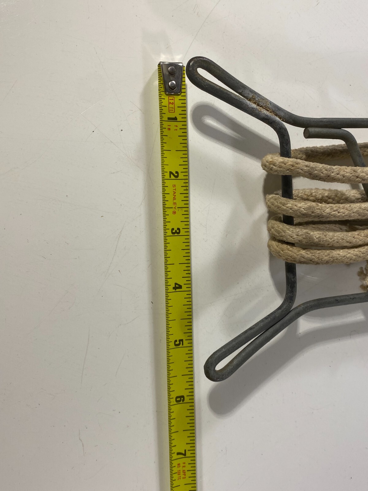Vintage metal rope winder Clothesline Wash line Yarn 6 x 12″
