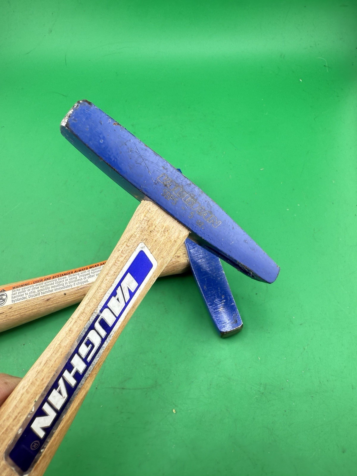 Lot Of 2 Vaughan SBP5 Magnetic Tack Hammer 5 oz. 11″ Long Wooden Handle Nice