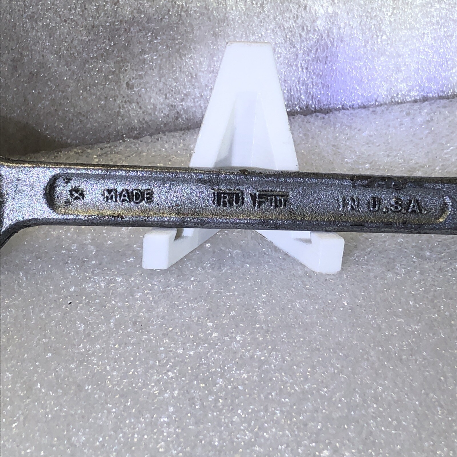 Vintage TRU FIT Tools 11/16″ by 3/4″ Forged Steel Open End Wrench – USA