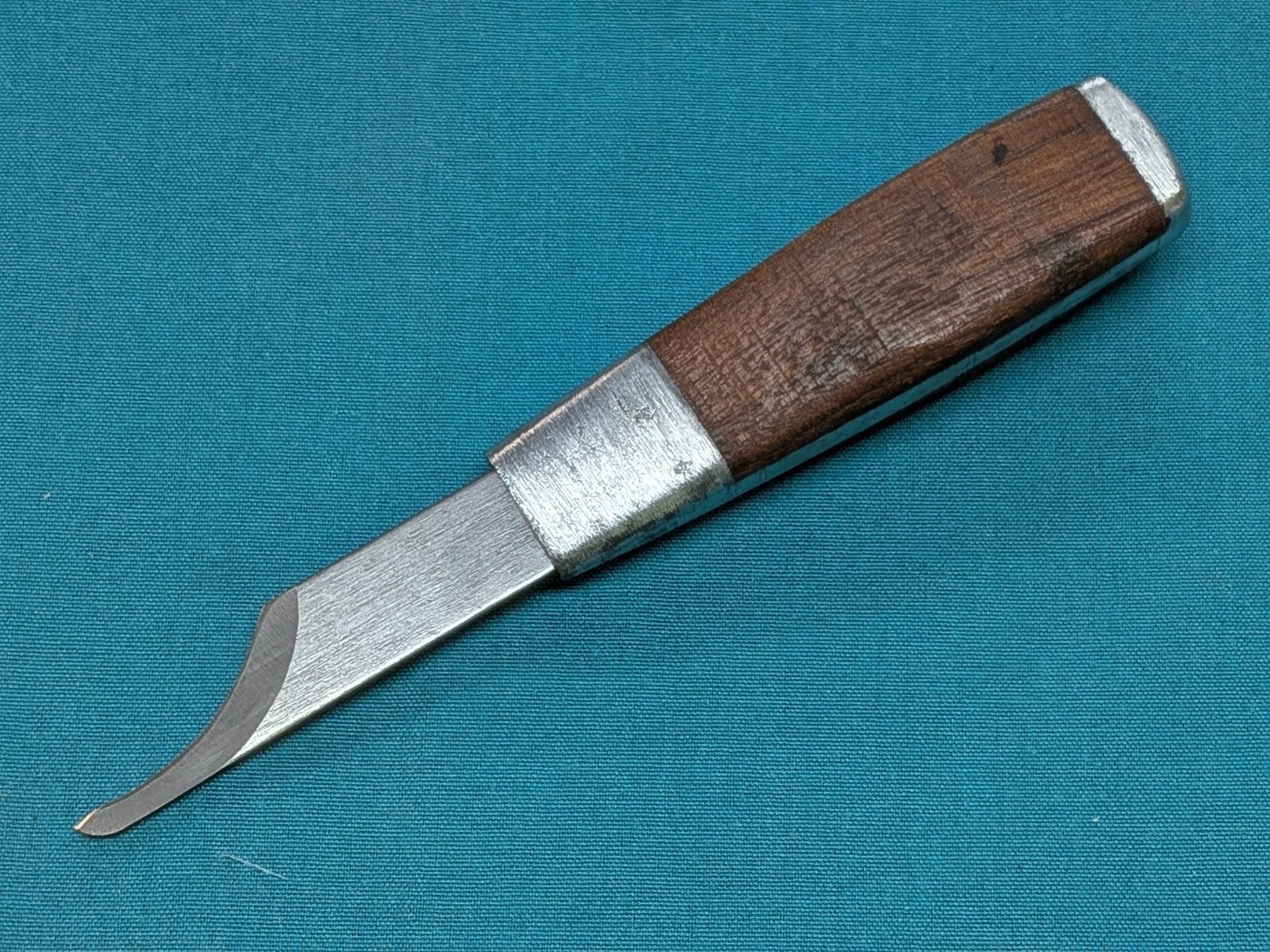 HYDE # 2108 Adjustable Mill-Knife Aluminum Body Hardwood Scales Handle w/ Blade