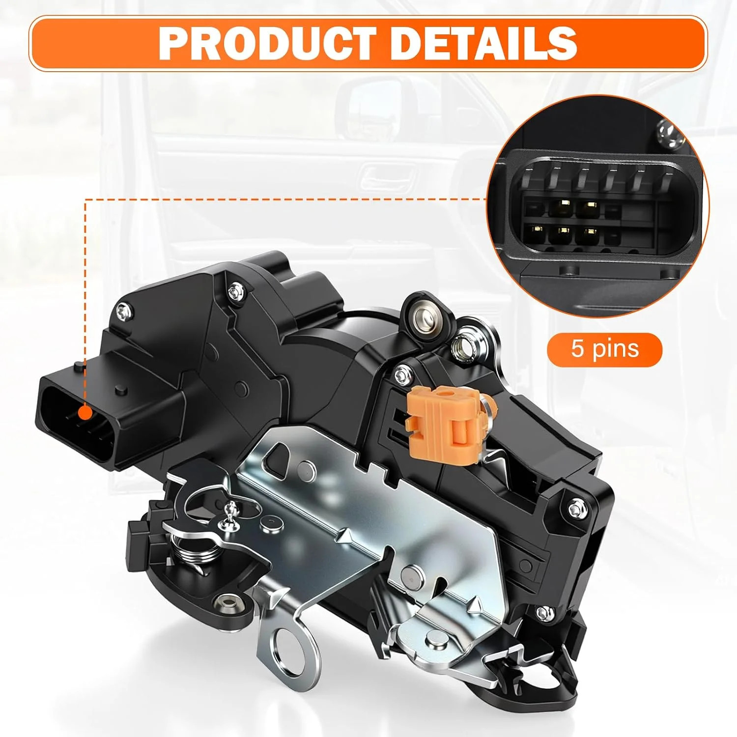 Door Lock Latch Actuator Front Left Driver Side Compatible with 2007 2008 2009 2
