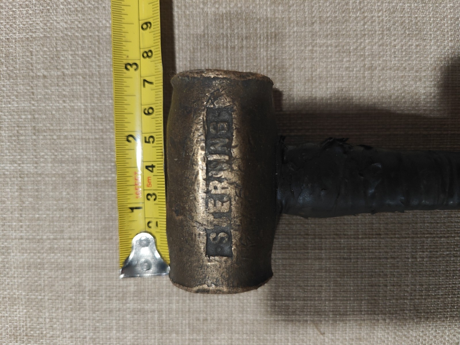 Vintage Sterling Branded Brass Hammer