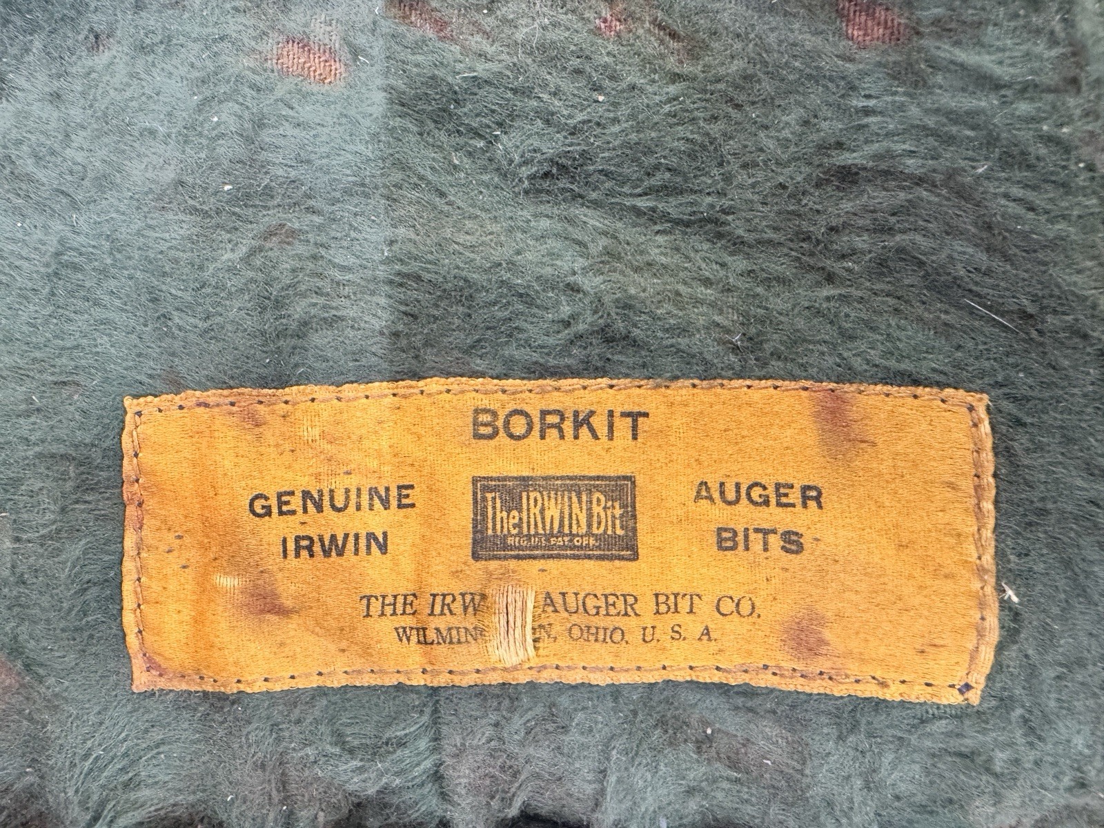 Vintage Irwin Auger Bit Set – 13-Piece – Original Canvas Wrap- Made in USA