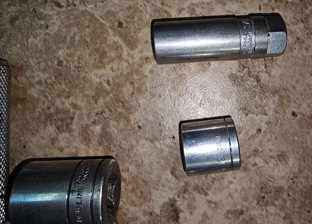 Vintage Crew Line Sockets AS IS see pictures for details Large Lot Tools