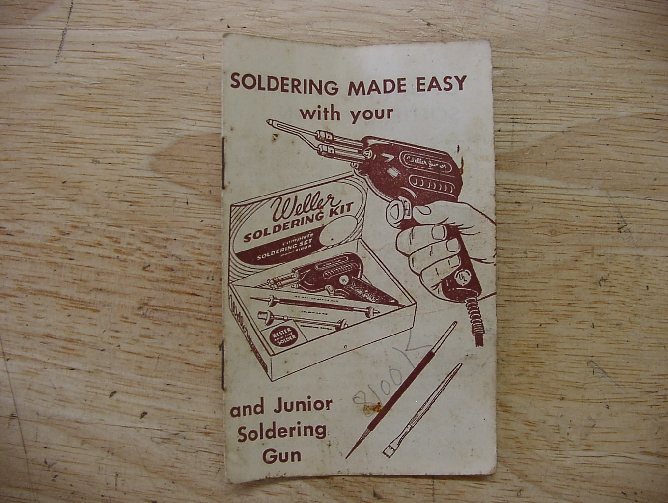 Vntg Weller 8100K Soldering Kit,Pistol Grip ,VGC,Tested & Working, W/Orig Box