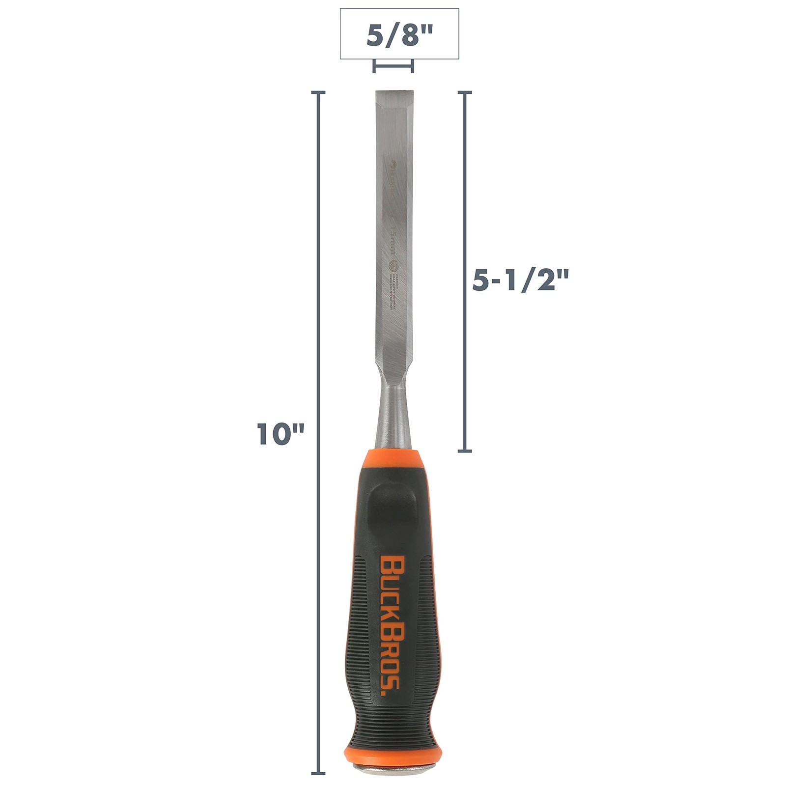 Buck Bros. 74714 5/8Inch Comfort Grip Wood Chisel, Beveled Edge Wood Chisel f…