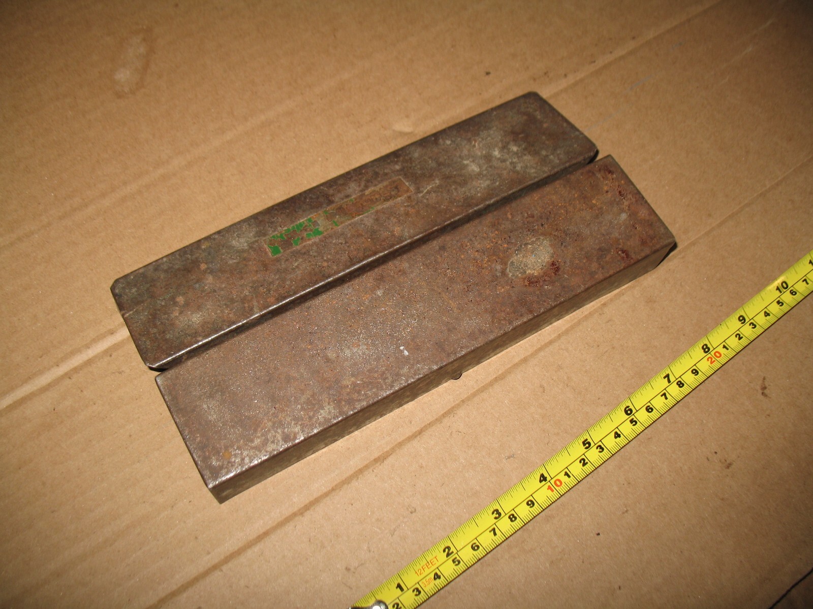 VTG METAL TOOLBOX TOOL BOX FOR SOCKET SET? 9″ x 2″ x 1 1/4″ GREEN GAS/OIL DECOR