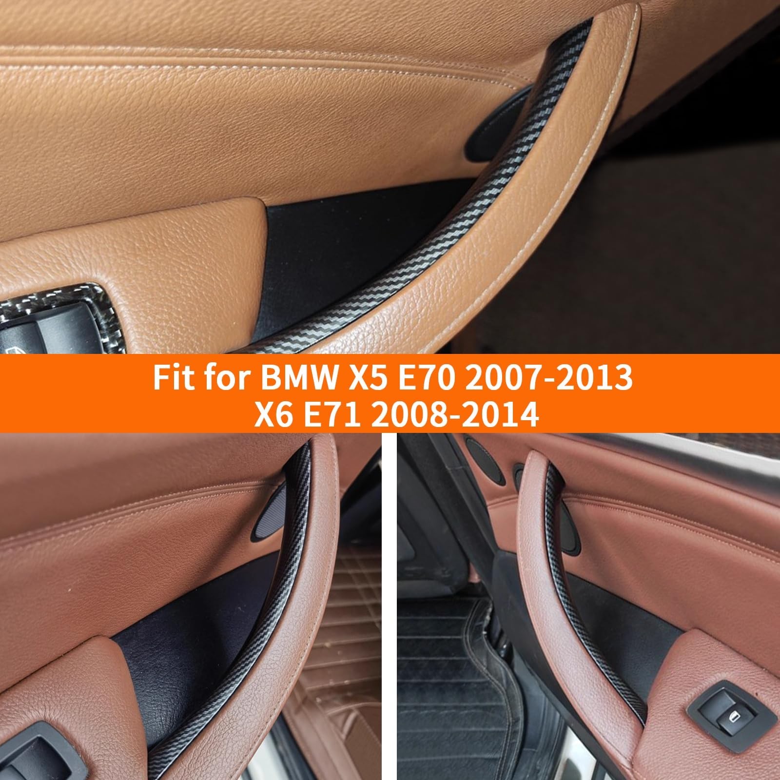 Car Door Handle Accessories Compatible with BMW X5 E70 07-13 / X6 E71 08-14 D…