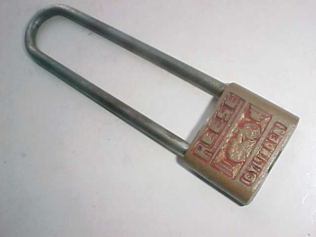 Vintage Old Reese Bicycle Padlock Lock No Key