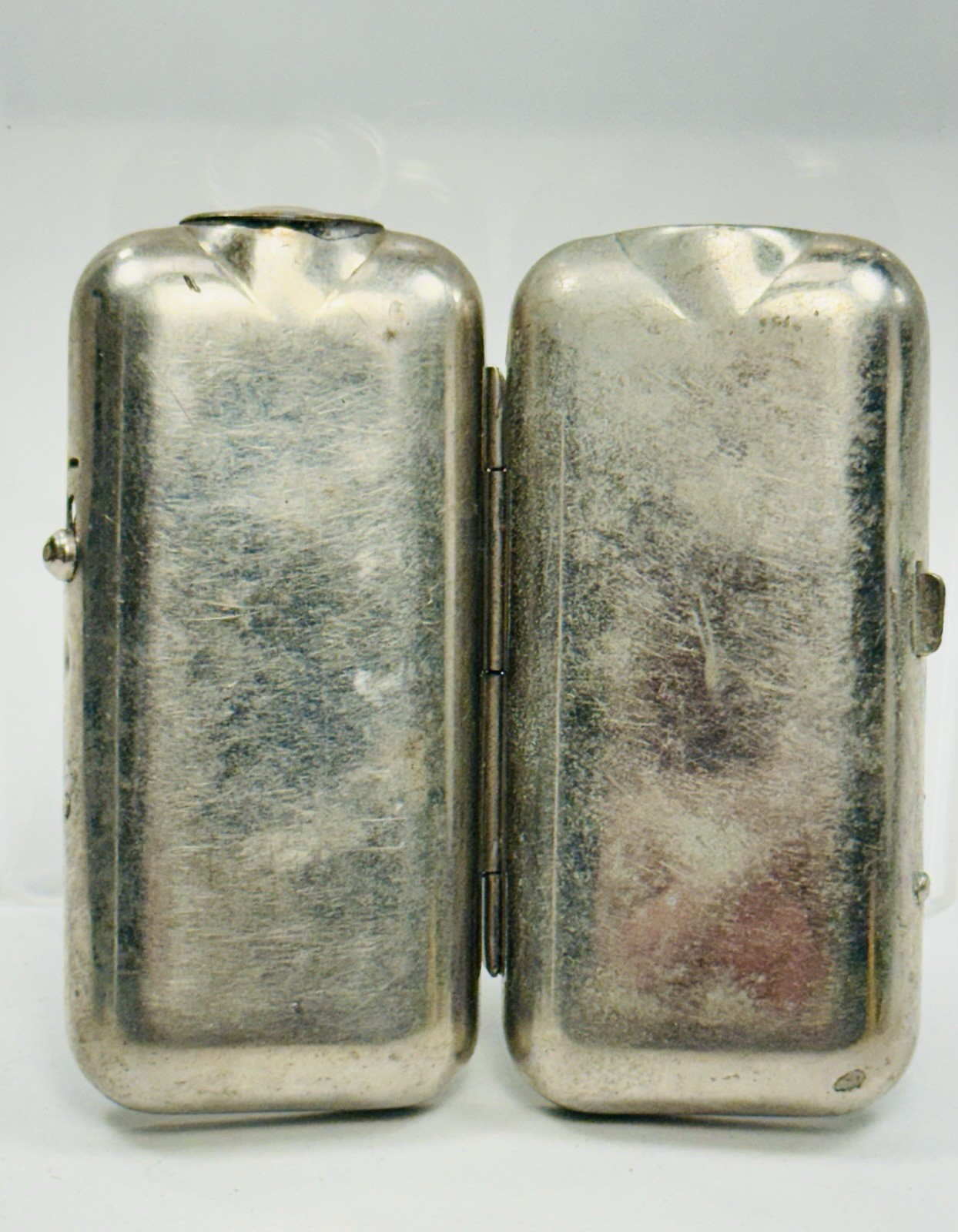 Pair Vintage Thorens Switzerland Pocket Flashlights Tin Metal Untested