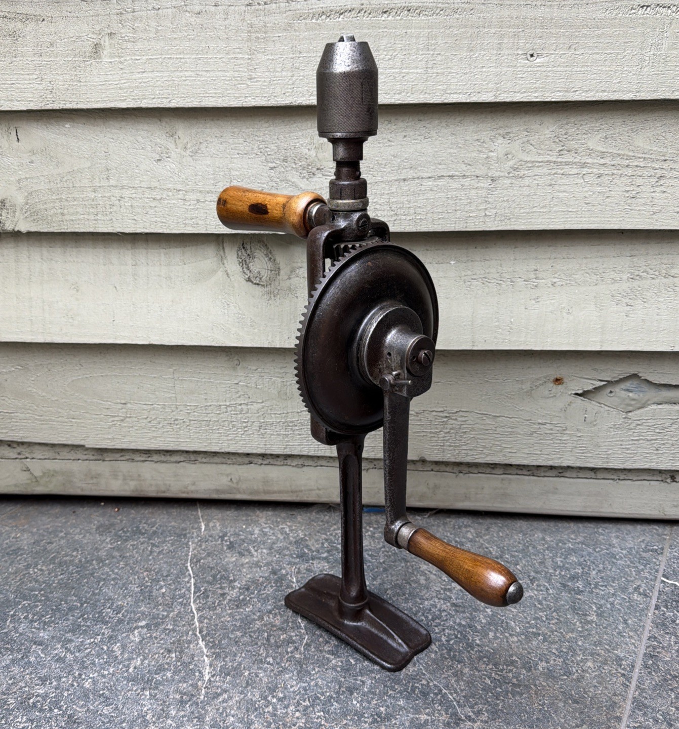 Vintage Yankee 1555 Breast Drill – 2 Speed – North Brothers – Early Tool