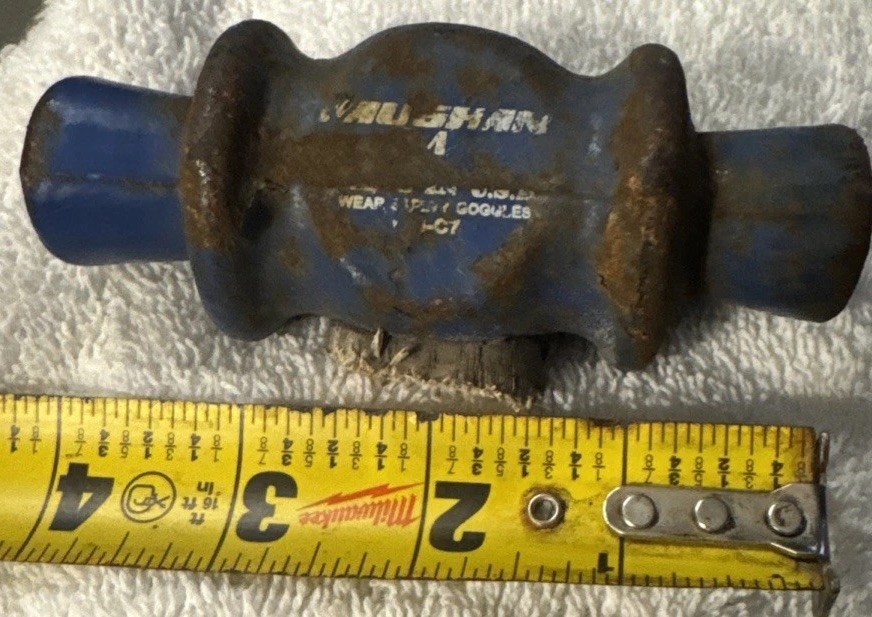 1 Lb 6 oz head,Vaughan c7 Split Head Hammer, vtg tool for repair