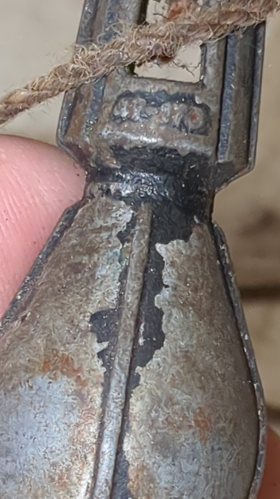 2 Vintage Plumb Bobs 5 oz 1920 Small Unmarked