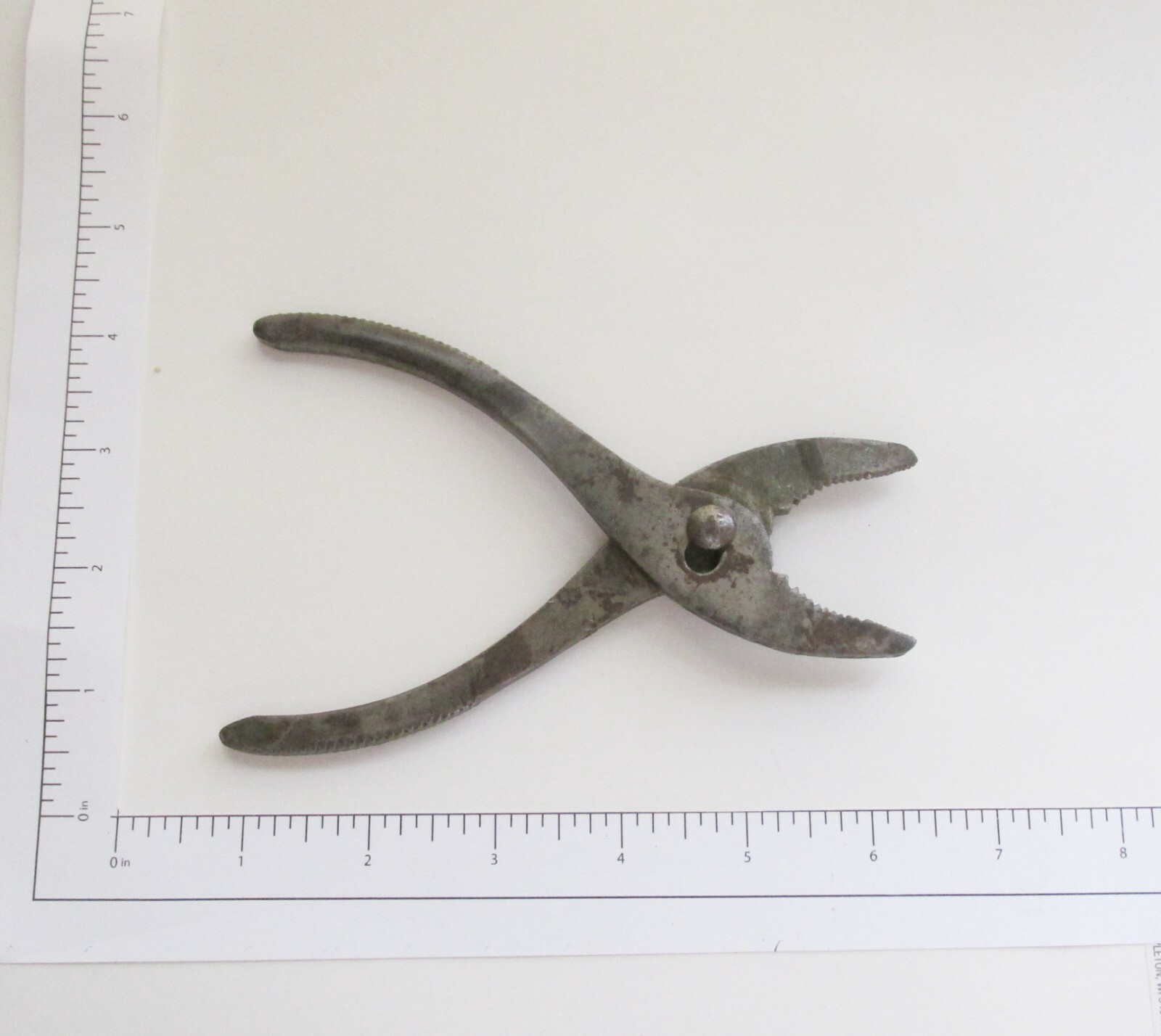 Vintage Tool Mid-20th Century Slim Offest Slip Joint Pliers 1950s or 1960s 6 in.