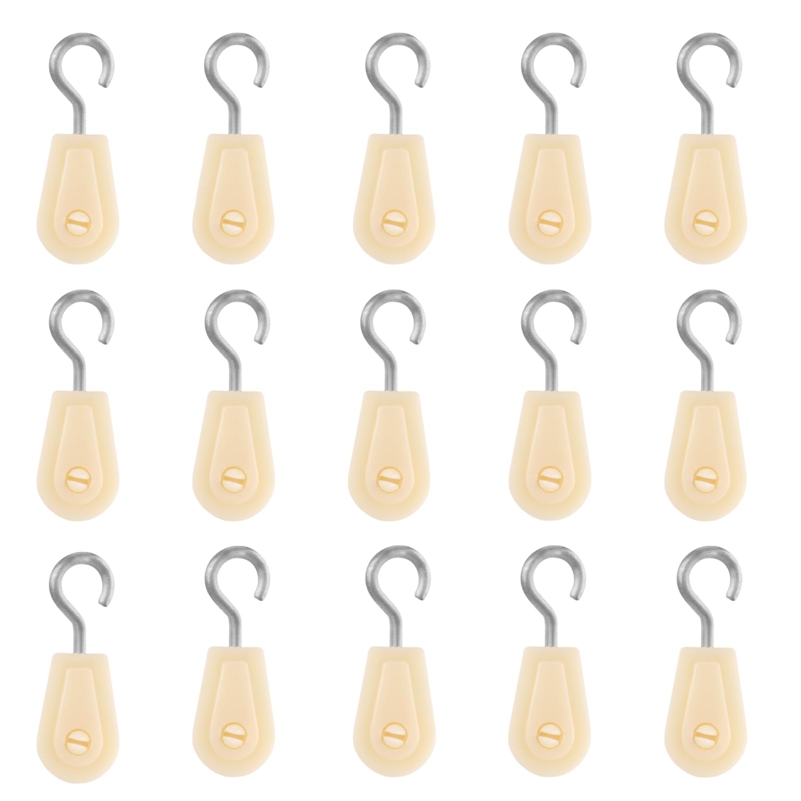 Duoduole 15 PCS Plastic Pulley Nylon Small Pully Wheel
