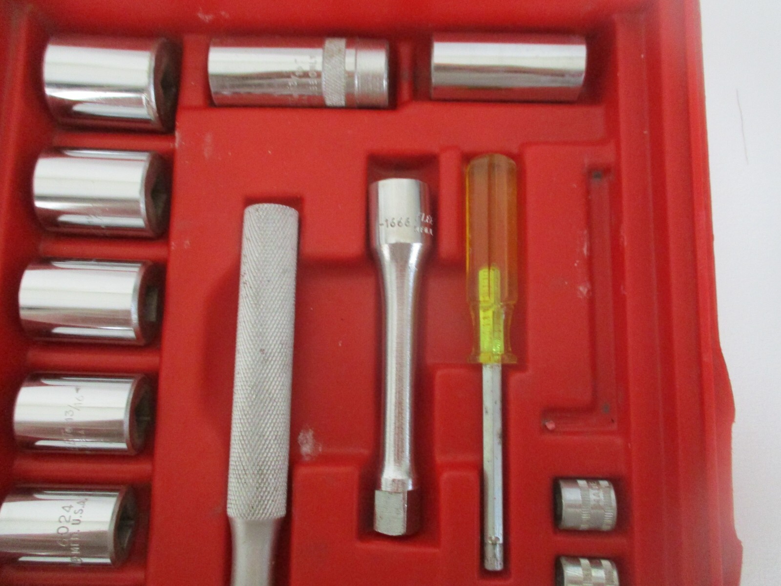 Vintage Fleet 1/2″ Drive Ratchet and Socket Set (Made in USA) + 10 size open end