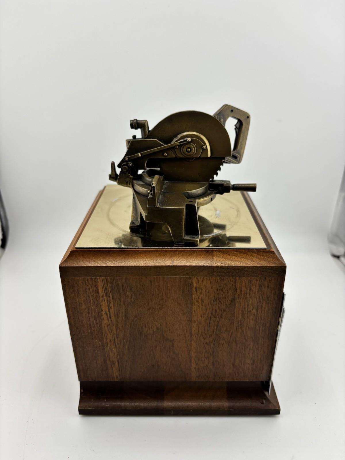 Delta Miter Saw Award Trophy 1996 Oklahoma Rig Supply Woodworking Plaque VTG