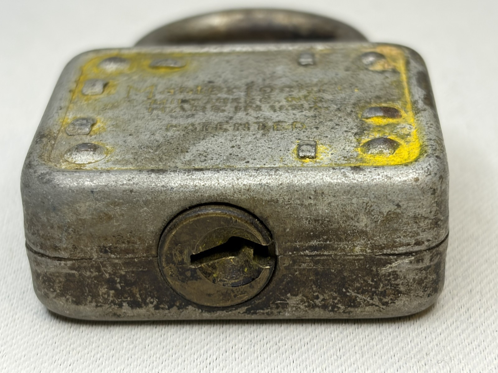 Vintage Master Lock No 77 Lion Head Padlock Milwaukee Wis USA Antique No Key
