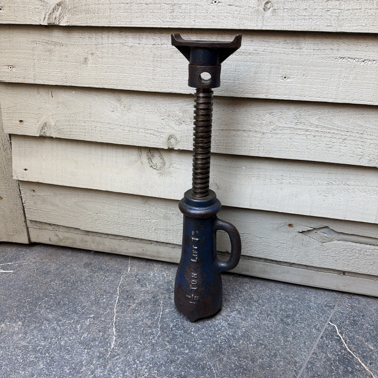 Vintage Woden Bottle Jack – Collectable – Rare Long Lift – Garage – Display