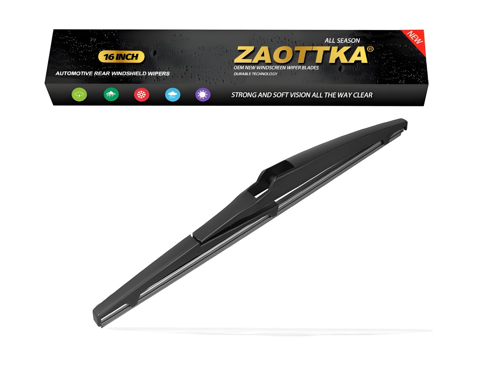 16 inch Rear Windshield Wiper Blades Replacement for 2022-2004 Prius, 2022-20…