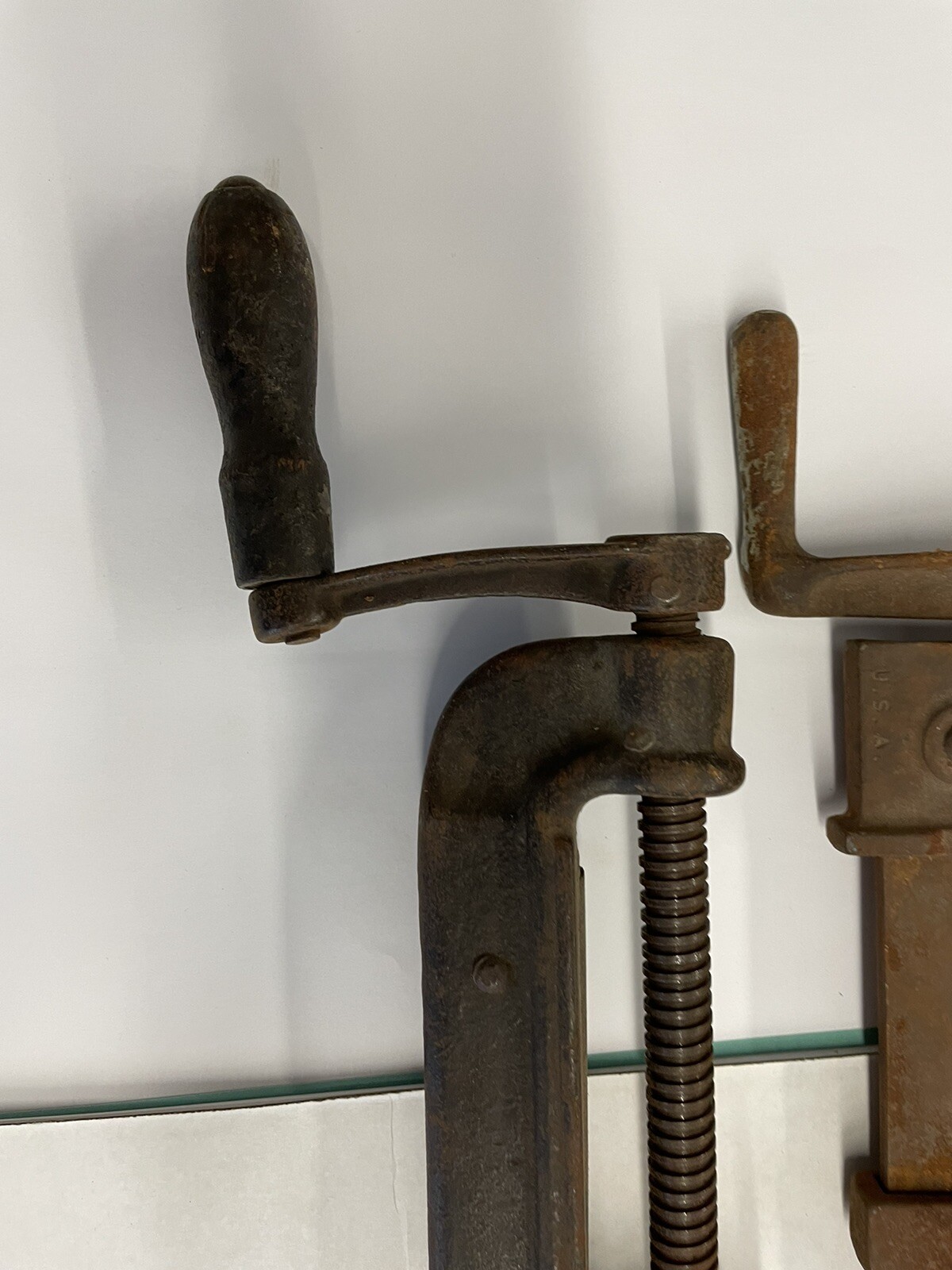 (2) VTG Clamps 1 Wetzler Clamp Co NO. 50, Long Island City NY, 1 Unknown BRAND
