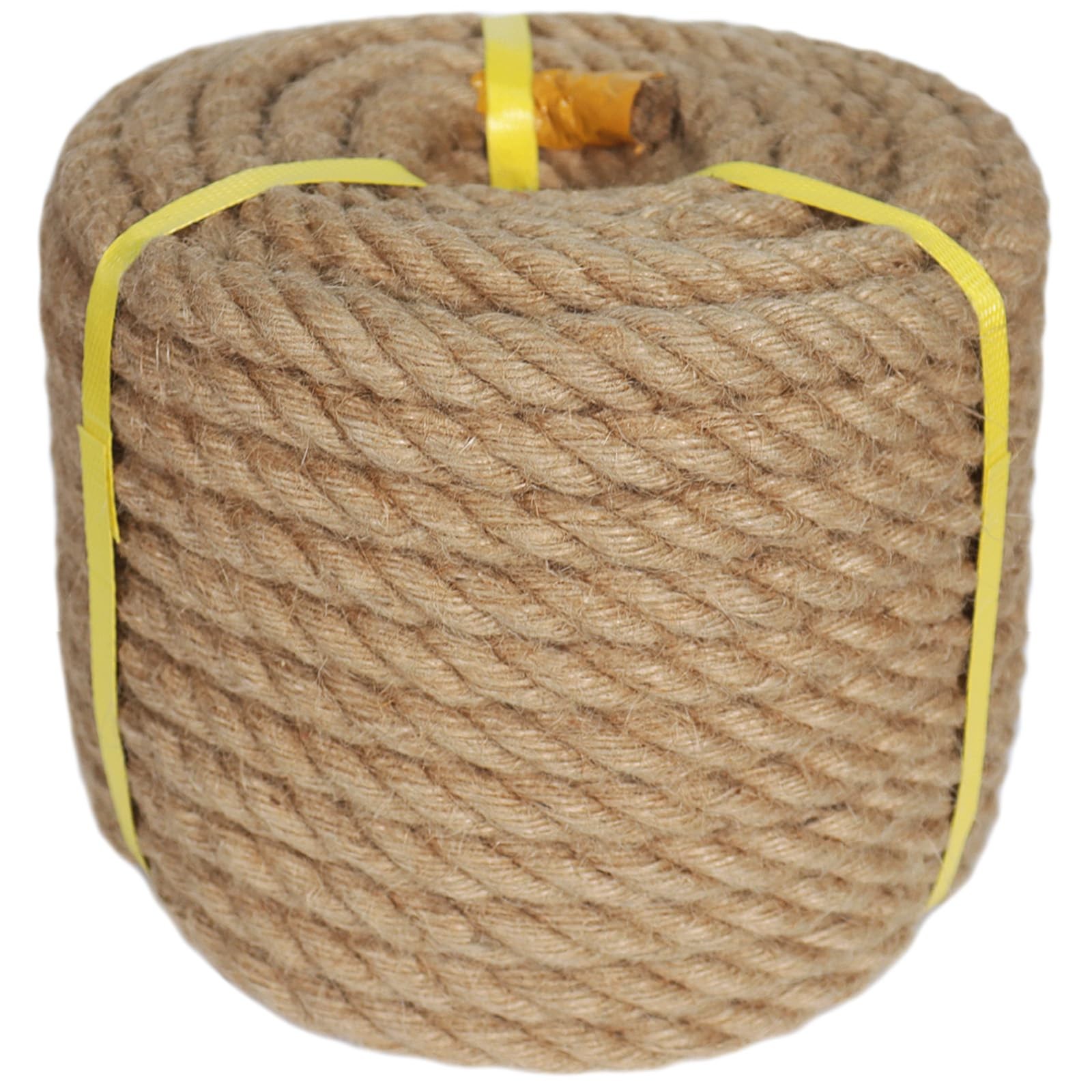 Twisted Manila Rope (3/4 in x 50 ft) Natural Jute 3/4 X 50 Ft, Brown