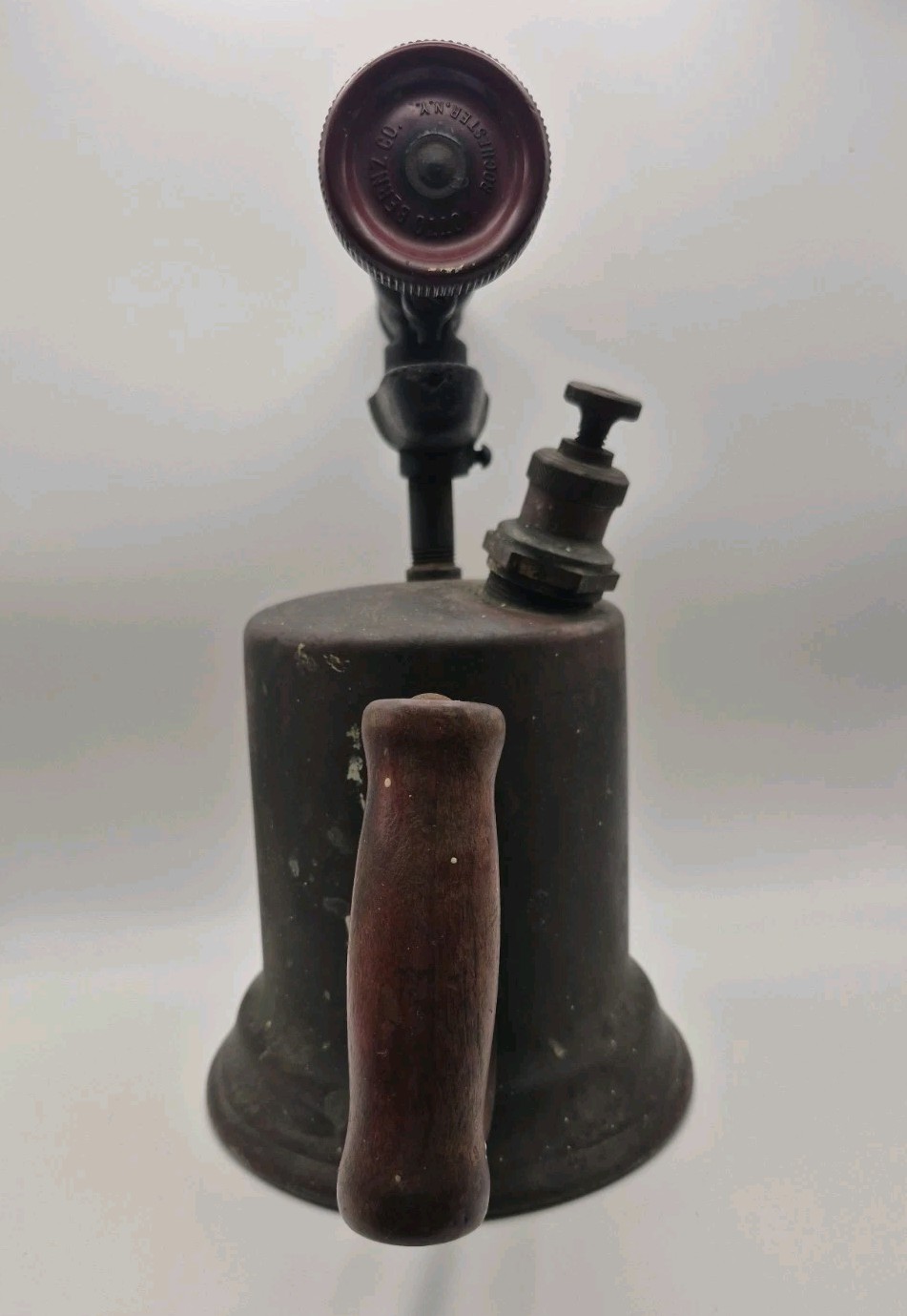 Vintage 1930s Otto Bernz Brass Blow torch Unpolished Patina